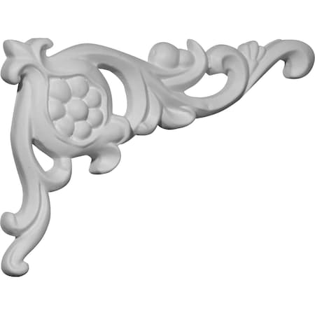 Ekena Millwork 6 1/8"W x 4 1/8"H x 5/8"P Seville Onlay, Right ONL04X06X01SE-R